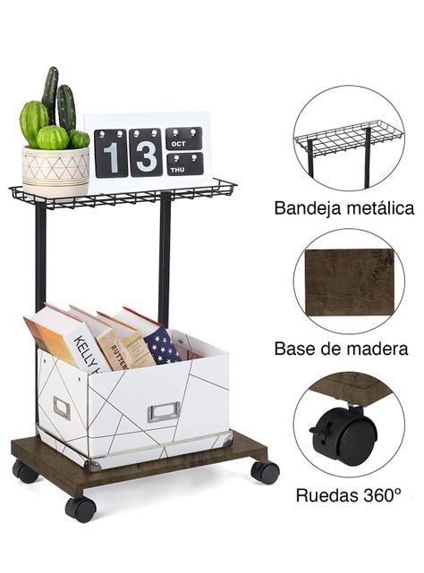Mesa CPU soporte con ruedas móvil-2