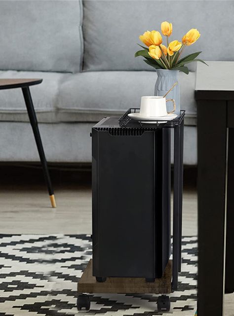Mesa CPU soporte con ruedas móvil-4