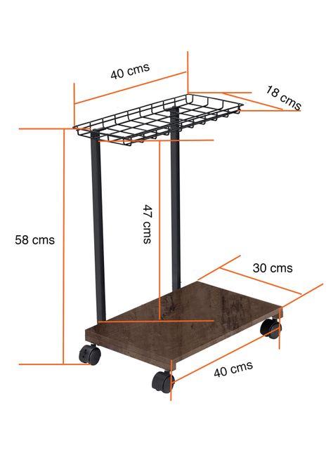 Mesa CPU soporte con ruedas móvil-7