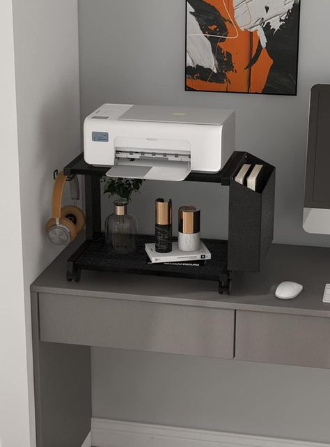Mueble para impresora mesa con ruedas -1