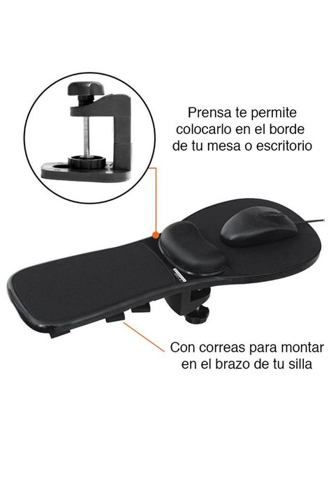 Apoya Brazos escritorio con Mouse Pad silla-4