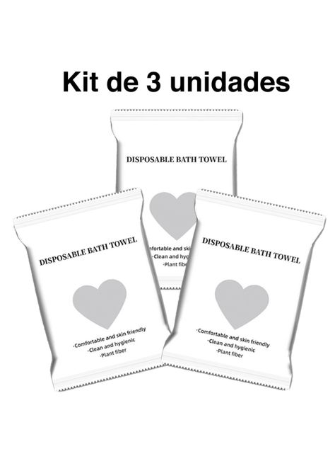 Pack Toallas desechables para cuerpo baño 140 x 70 cms -0