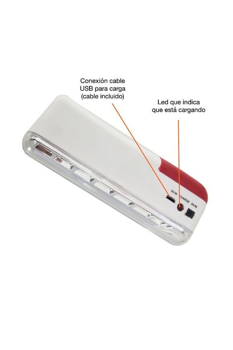 Foco led recargable luz emergencia 14 leds MS-2600-3
