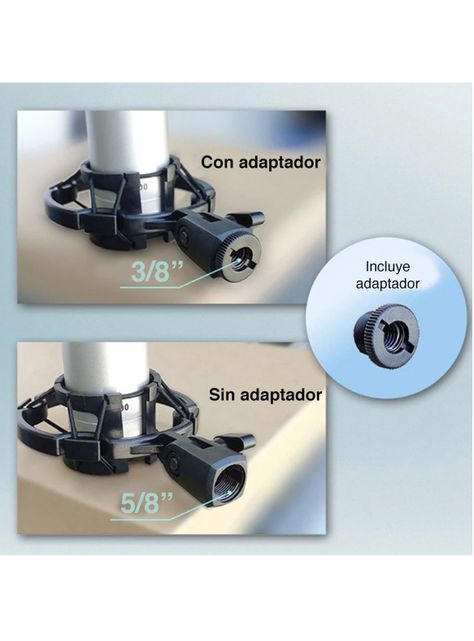 Soporte Araña Shockmount micrófono antivibración-4
