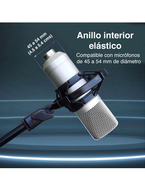 Soporte Araña Shockmount micrófono antivibración-5