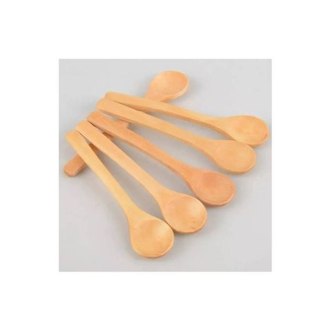 Set 6 Cucharas Bambú Reutilizable Cucharita Pebre Dip Salsas-1