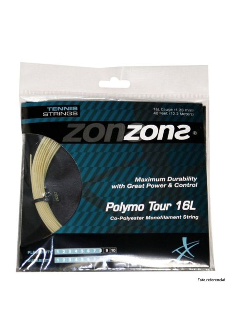 Set Cuerda Tenis Zons Polymo Tour 1.28 / 16L Ámbar-0
