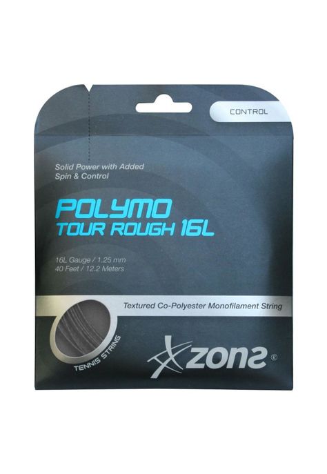 Set Cuerda Tenis Zons Polymo Tour Rough 1.25 / 16L Plata-0