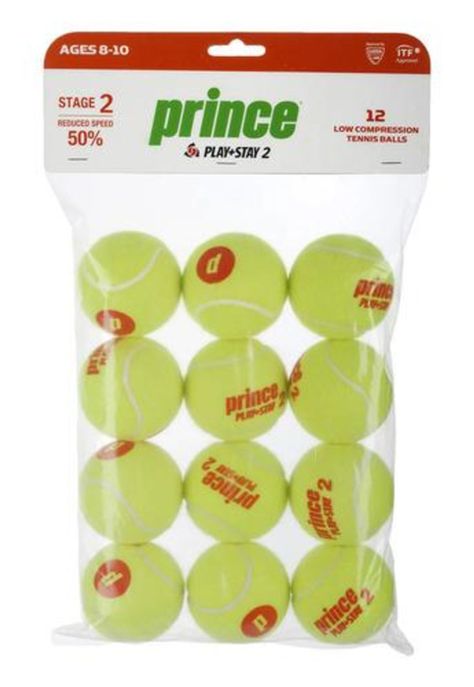 Pelota Tenis Prince Play And Stay Stage 2 1x12-0