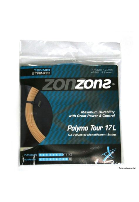 Set Cuerda Tenis Zons Polymo Tour 1.23 / 17 Oro-0