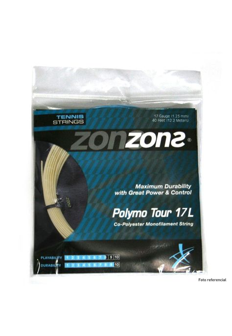 Set Cuerda Tenis Zons Polymo Tour 1.23 / 17 Ámbar-0
