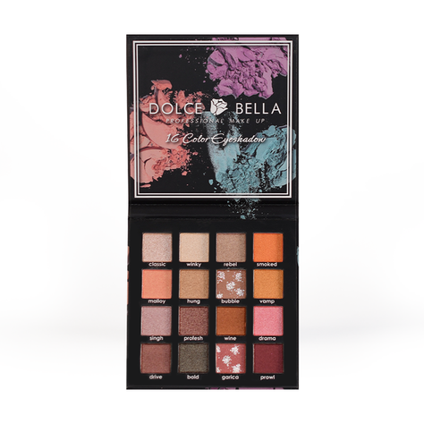 PALETA DE SOMBRAS 16 COLORES DOLCE BELLA TONO 3-0