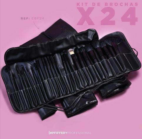 SET DE BROCHAS PROFESIONALES PARA MAQUILLAJE X24-1