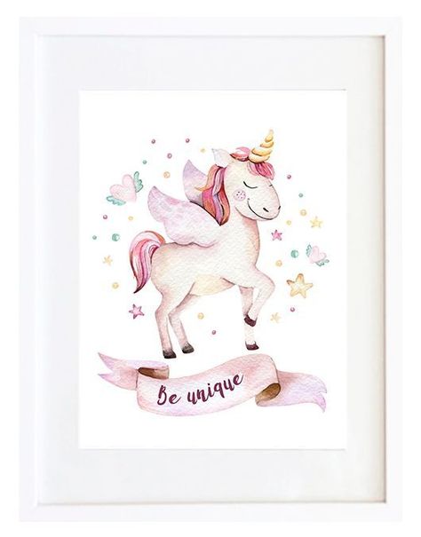 Set 3 Cuadros Unicornios 30X40-2