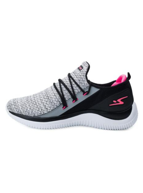 ZAPATILLA MUJER CENIZA NEGRO ROSA 8410-1