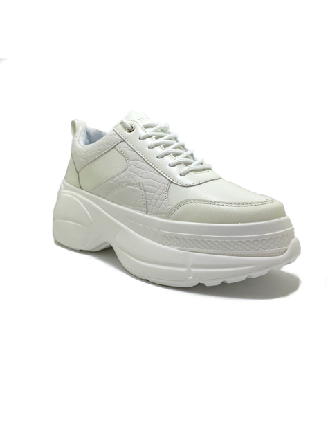 Zapatilla Plataforma Blanca Mujer Lula-1