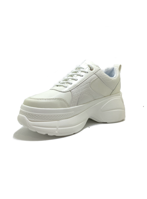Zapatilla Plataforma Blanca Mujer Lula-3