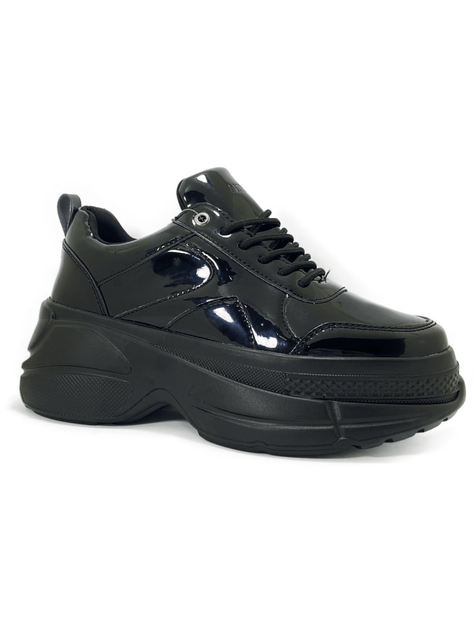 Zapatilla Plataforma Negro Charol Lula MININAS-1
