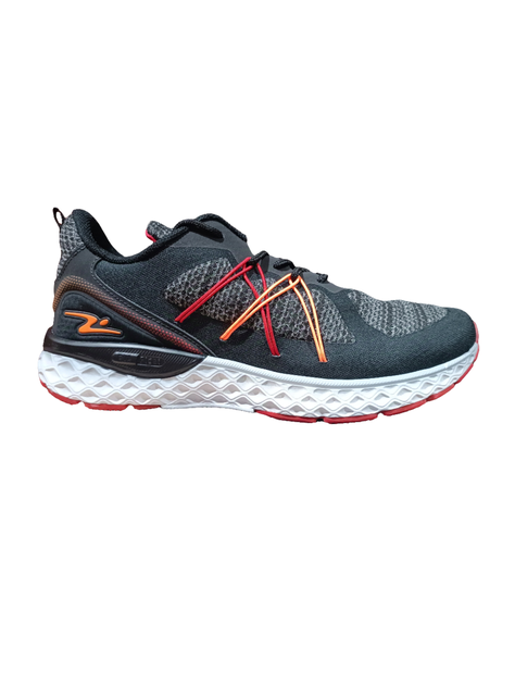 ZAPATILLA DEPORTIVA HOMBRE NEGRO ROJO NARANJA 7812-0