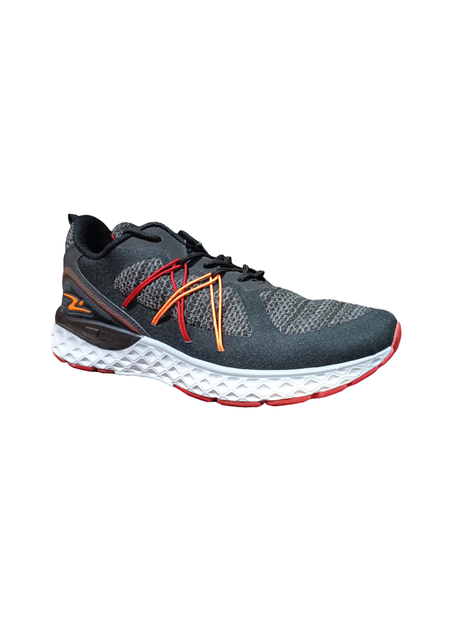 ZAPATILLA DEPORTIVA HOMBRE NEGRO ROJO NARANJA 7812-1
