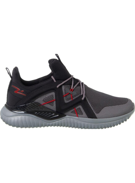 ZAPATILLA DEPORTIVA HOMBRE GRIS NEGRO ROJO 9404.-0