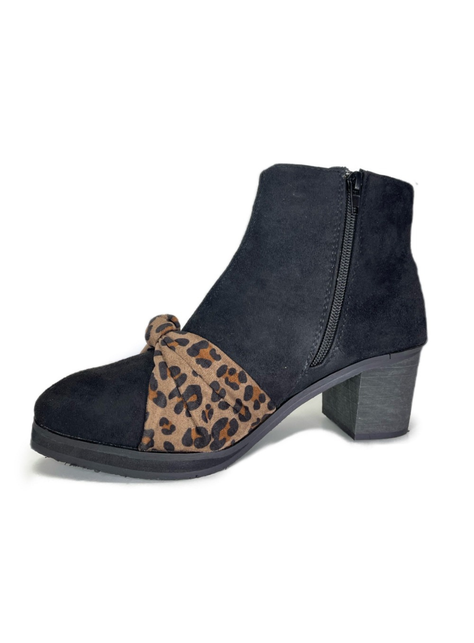 Botin mujer negro Print Trezas-2