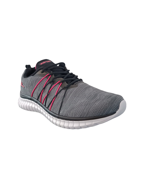 ZAPATILLA DEPORTIVA MUJER GRAFITO NEGRO ROSA 8619.-1