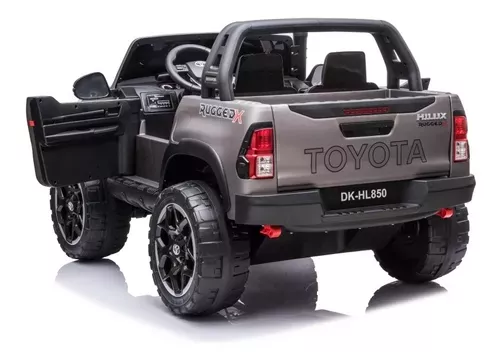 Auto Toyota Hilux Rugged X 12V Grey Pintura Real-3