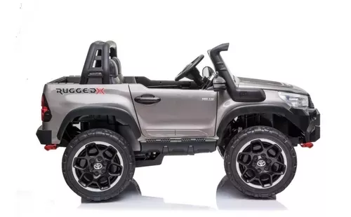 Auto Toyota Hilux Rugged X 12V Grey Pintura Real-4