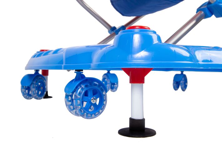 Andador Voyage Con Freno Y Rueda De Cilicona BLUE -4