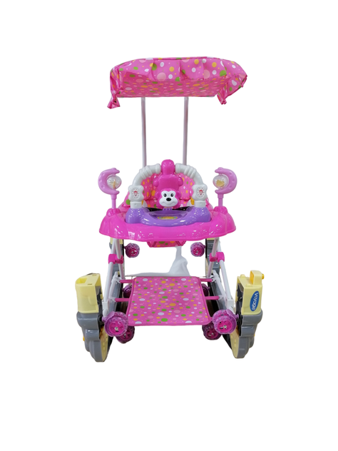 Andador Monkey Mecedor Pink-3