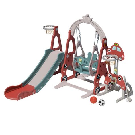 Resbalin y Columpio Carro 2.0 Delux Red-1
