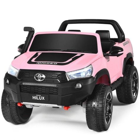 Auto Toyota Hilux Rugged X 12V Pink-0