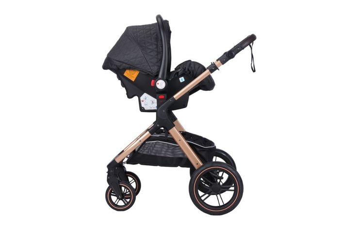 Coche Travel Sytem X1 Black con Silla Certificada-1