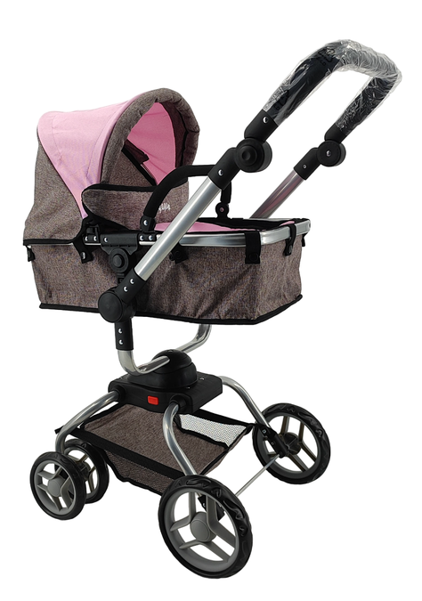 Coche Muñeca Formato Real Giro 360 Cofe Pink-2