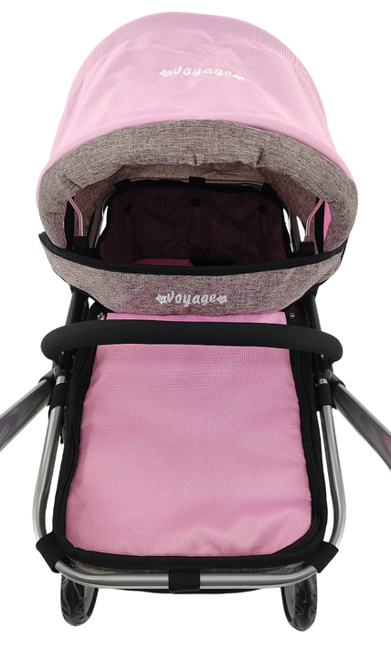 Coche Muñeca Formato Real Giro 360 Cofe Pink-4