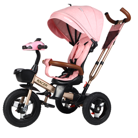 Triciclo Racer Pink 360 Con Reclinación y Bluetooth-0