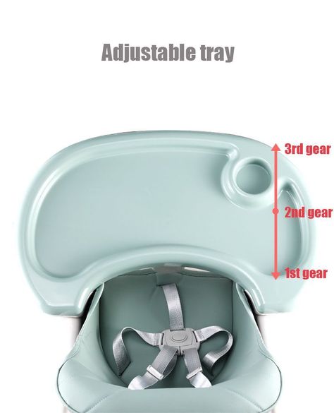 Silla de comer  2 en1 voyage snak blue-5
