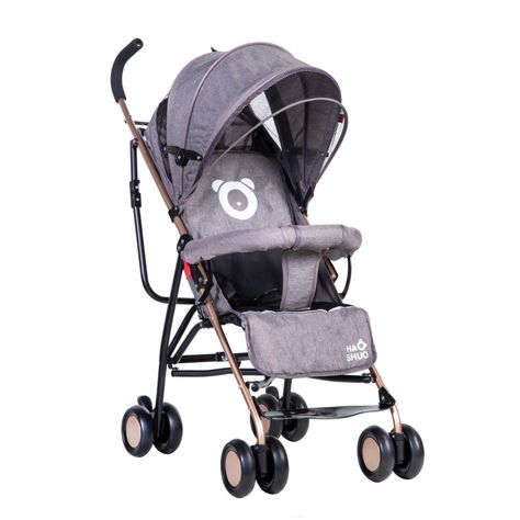 Coche Paragua Oso Grey-0