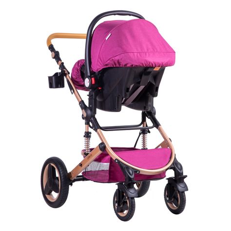 Coche Travel System Liberty Fucsia-1