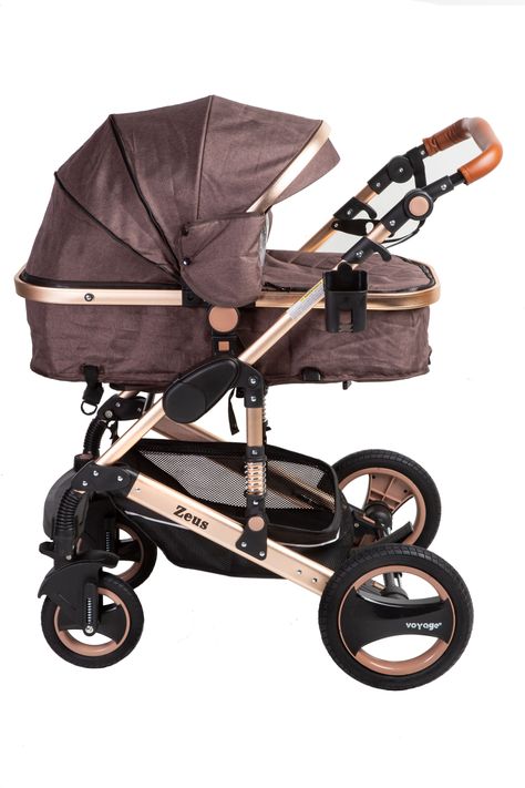 Coche Travel System Zeus Brown-1