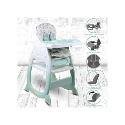 Silla de comer 3 en 1 voyage panda green-1