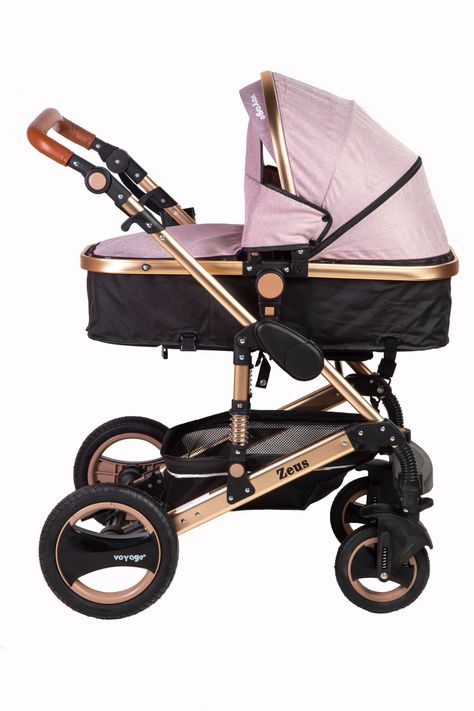 Coche Travel System Zeus Palo Rosa-1
