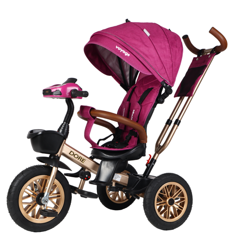 Triciclo Dore Fucsia 360 Con Reclinación y Bluetooth-0