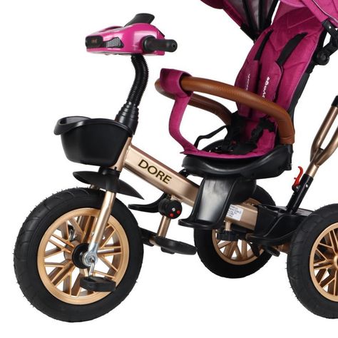 Triciclo Dore Fucsia 360 Con Reclinación y Bluetooth-1