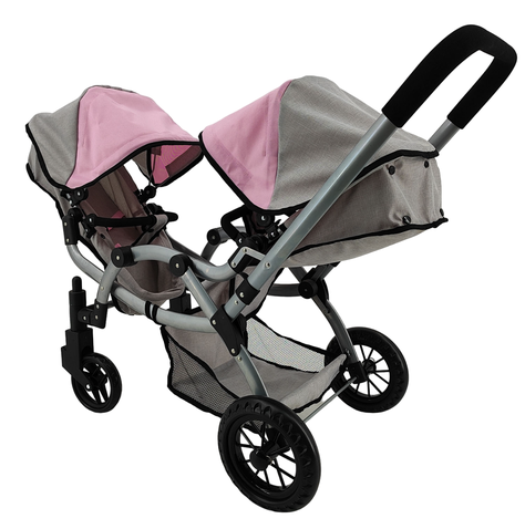 Coche Muñeca Formato Top Duo Rider Pink-0