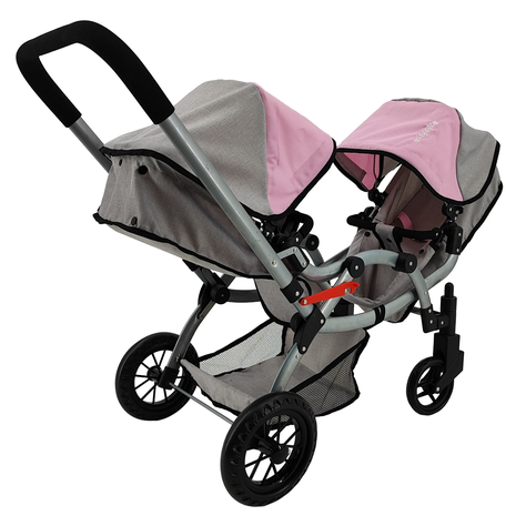 Coche Muñeca Formato Top Duo Rider Pink-1