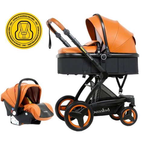 Coche Travel System X6 Brown Belecoo-0