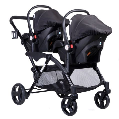 Coche Duo Travel System Géminis Black-1