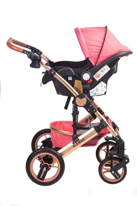 Coche Travel System Alemar Pink-0